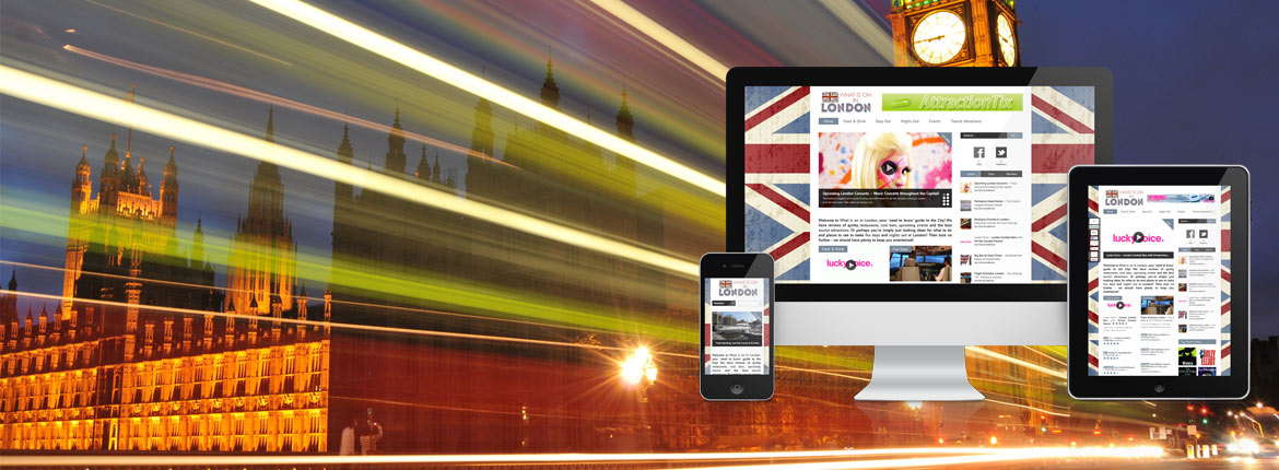 What is on in London Digital Marketing - Website Design & Facebook Application